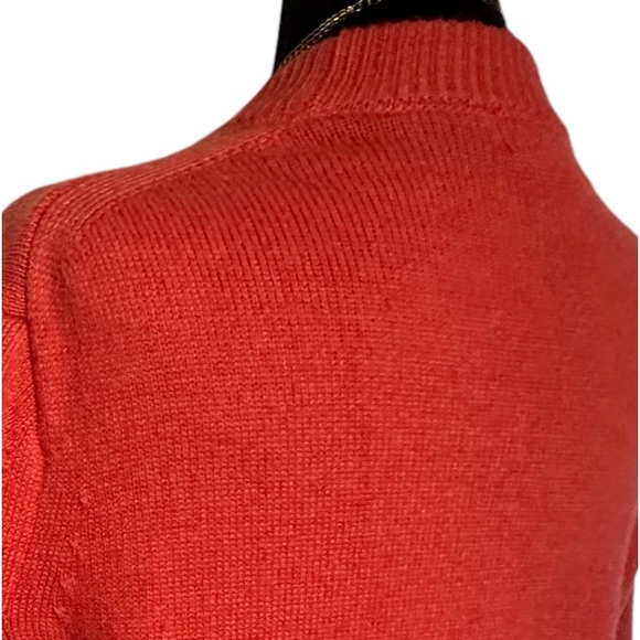 brand: H&M, knitted sweater, orange color, size: S - Picture 10 of 13